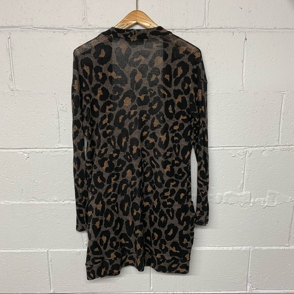 kLd ❤️ long open leopard print duster